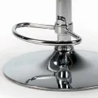 Vridbar pall med sammetssits och stålbas Tillverkad i Italien - Adria Viadurini