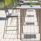 Stapelbar utomhuspall i målat stål Tillverkad i Italien - Nilda Viadurini