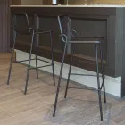 Stapelbar utomhuspall i metall Tillverkad i Italien 2 delar - Vikas Viadurini