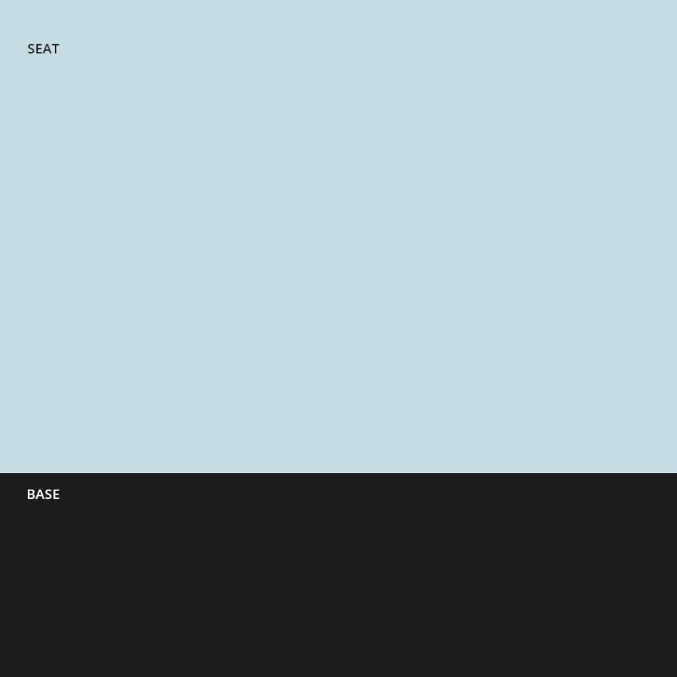 Stabelbar pall i metall och polypropylen Tillverkad i Italien, 2 delar - Charla Viadurini