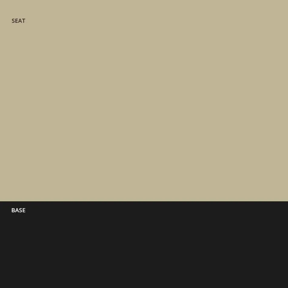 Stabelbar pall i metall och polypropylen Tillverkad i Italien, 2 delar - Charla Viadurini