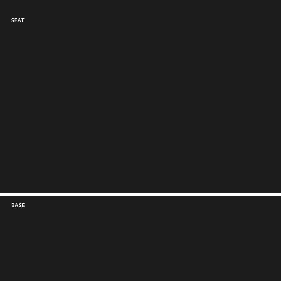 Stabelbar pall i metall och polypropylen Tillverkad i Italien, 2 delar - Charla Viadurini