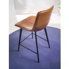 Pall i Faux Leather H 80, Base 4 Ben - Ovid Viadurini