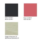 Pall i massiv bok med tygsits Tillverkad i Italien - Regensburg Viadurini