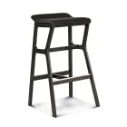 Pall i massiv bok med tygsits Tillverkad i Italien - Regensburg Viadurini