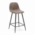 Pall i läder och metall modern design Gino Viadurini