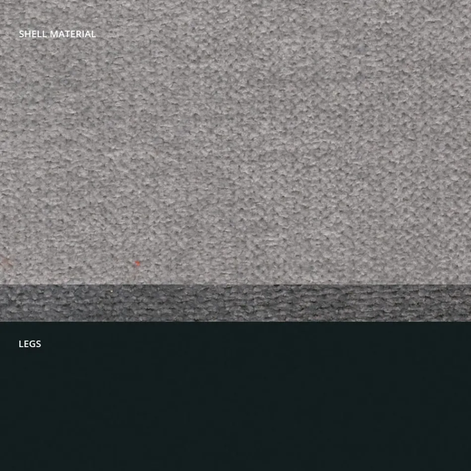 Pall i tyg och antracitmetalldesign Tillverkad i Italien - Marianet Viadurini