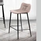 Pall i lädereffekt fibertyg och metall Tillverkad i Italien - Gohan Viadurini