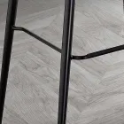 Pall i lädereffekt Fibertyg och metall Tillverkad i Italien - Gohan Viadurini