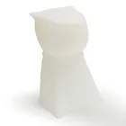 Uppladdningsbar utomhuspall i form av en hund i polypropen - Ardea Viadurini