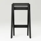 Vikbar och stapelbar pall i massiv ask - Skriv Viadurini