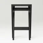 Vikbar och stapelbar pall i massiv ask - Skriv Viadurini