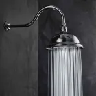 Kalkavvisande duschhuvud i stål och klassiskt mässing tillverkat i Italien - Mingo Viadurini