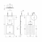 Duschhuvud i stål med dubbelstråle tillverkad i Italien - Cartesio Viadurini