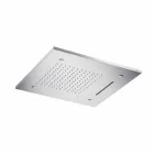 Takduschhuvud i rostfritt stål med 3 strålar tillverkade i Italien - Frido Viadurini