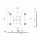 Stålduschhuvud med Chromoterapi och Bluetooth Made in Italy - Elbo Viadurini