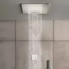 Duschhuvud i rostfritt stål med Chromoterapi Made in Italy - Solver Viadurini