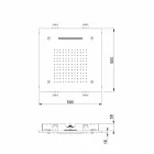 Duschhuvud i rostfritt stål med Chromoterapi Made in Italy - Solver Viadurini