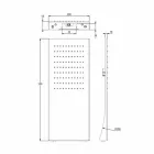Duschhuvud i rostfritt stål med regnstråle tillverkad i Italien - Fiordo Viadurini