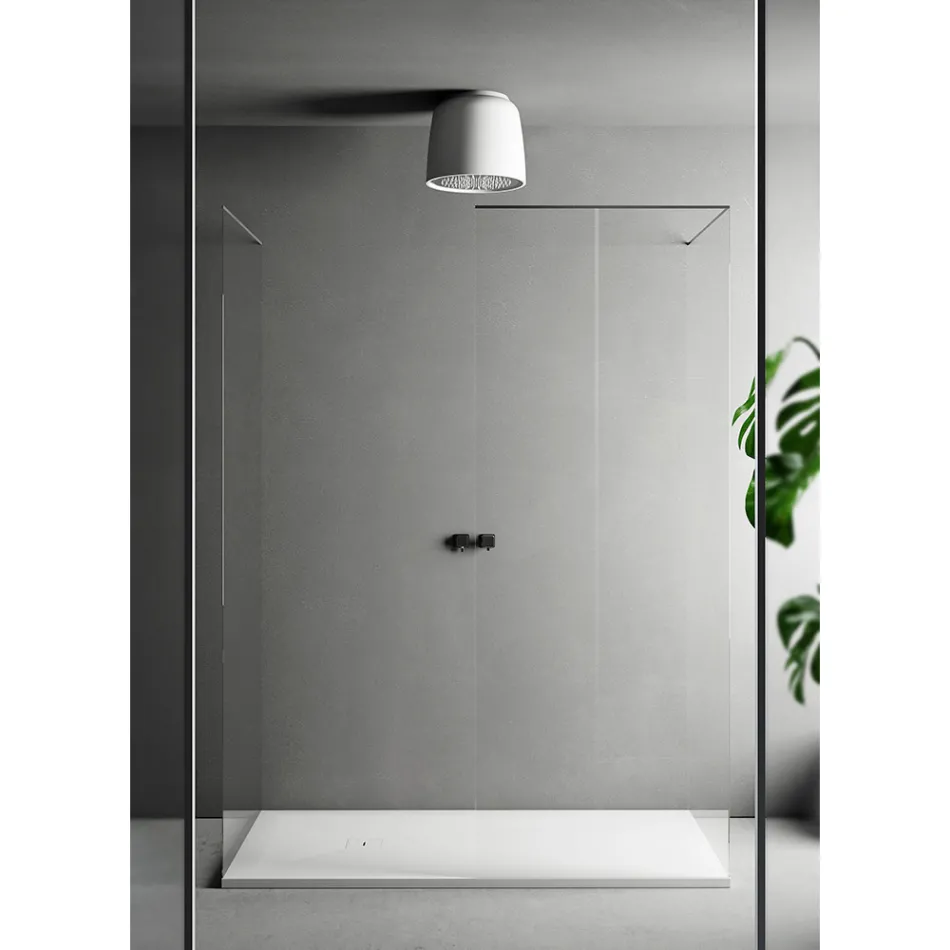 Luxolid Solid Surface Duschhuvud Tillverkat i Italien - Lallio Viadurini