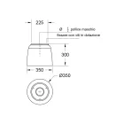 Luxolid Solid Surface Duschhuvud Tillverkat i Italien - Lallio Viadurini