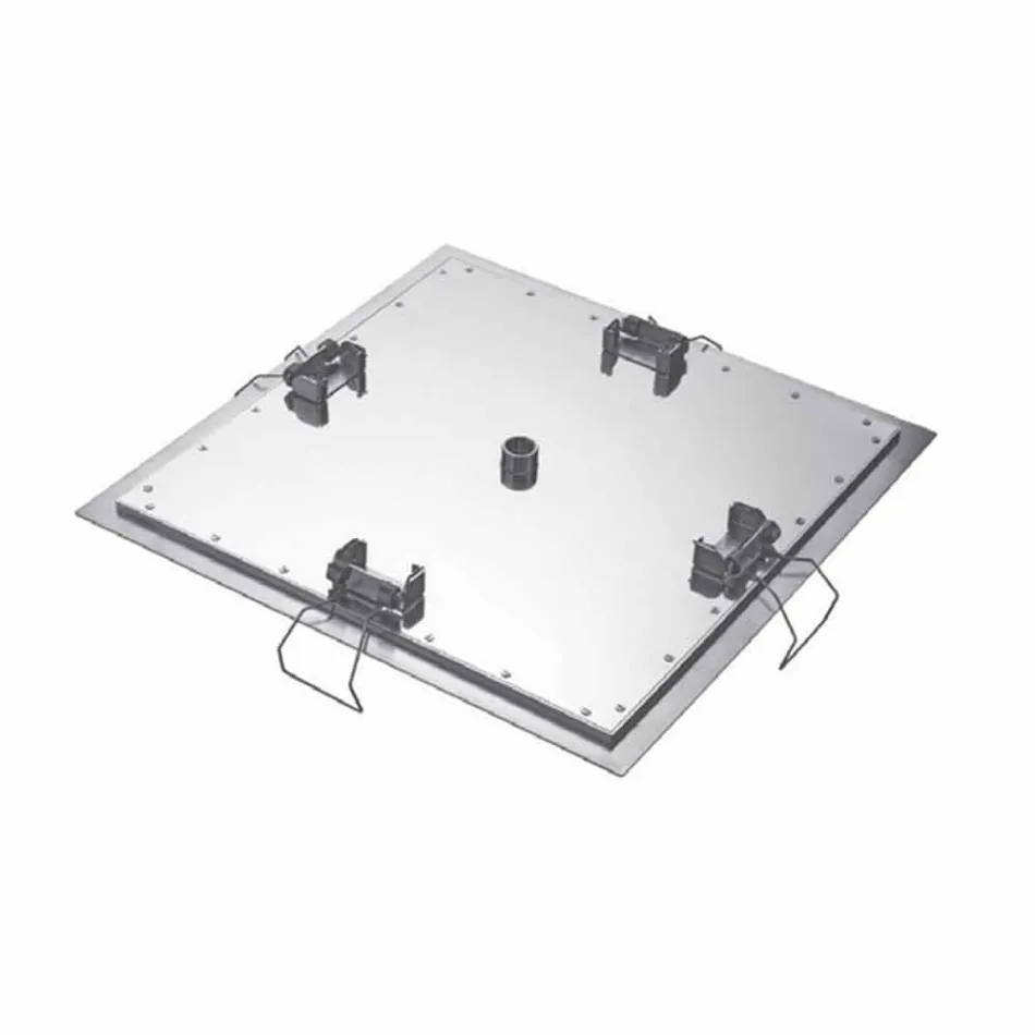 Fyrkantigt takduschhuvud i stål tillverkat i Italien - stärkelse Viadurini