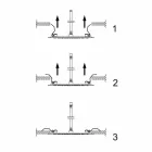 Fyrkantigt takduschhuvud i stål tillverkat i Italien - stärkelse Viadurini