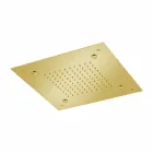 Fyrkantigt duschhuvud i rostfritt stål med nebulisatorer tillverkat i Italien - Selmo Viadurini