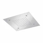 Fyrkantigt duschhuvud i rostfritt stål med nebulisatorer tillverkat i Italien - Selmo Viadurini