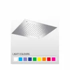 Fyrkantig enkelstråldusch i rostfritt stål Tillverkad i Italien - Jet Viadurini