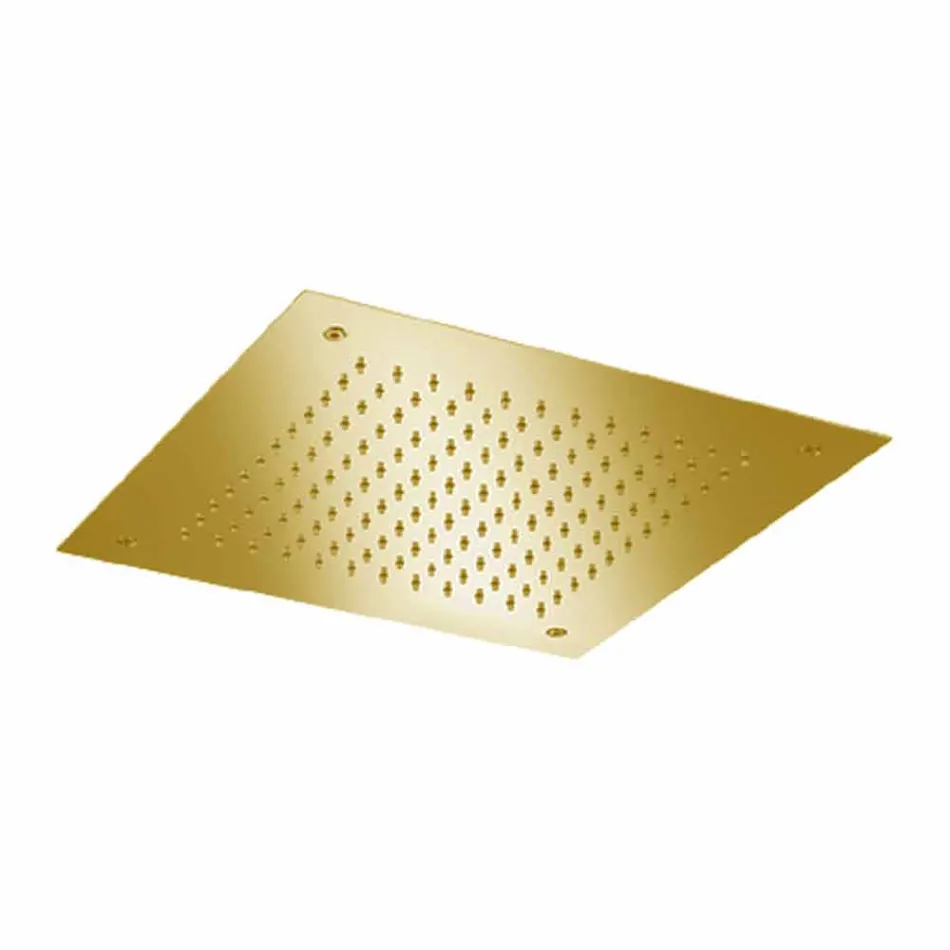 Fyrkantig enkelstråldusch i rostfritt stål Tillverkad i Italien - Jet Viadurini