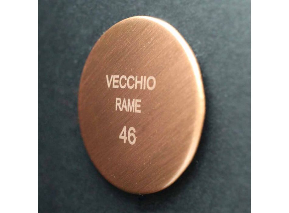 Runt duschhuvud i rostfritt stål och mässing Tillverkad i Italien - Aurelio Viadurini