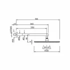 Runt duschhuvud i rostfritt stål och mässing Tillverkad i Italien - Aurelio Viadurini