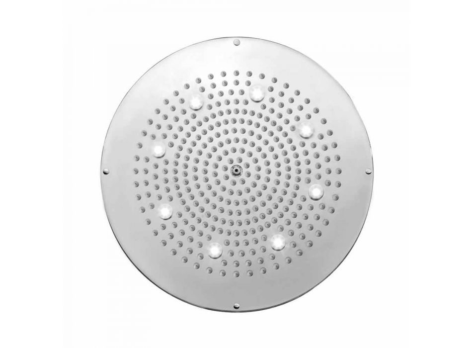 Modern rund dusch duschmunstycke till en stråle med LED-lampor Bossini