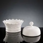 Handgjord keramisk prydnad i form av en krona tillverkad i Italien - Kingo Viadurini