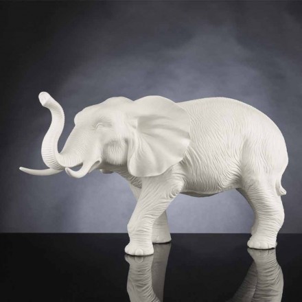 Handgjord elefantformad keramisk prydnad tillverkad i Italien - Fante Viadurini