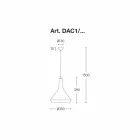 Designupphängning i aluminium Tillverkad i Italien - Cappadocia Aldo Bernardi Viadurini