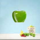 Suspension i keramik av Apple-formad design - frukter Aldo Bernardi Viadurini