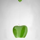 Suspension i keramik av Apple-formad design - frukter Aldo Bernardi Viadurini
