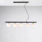 Lackerad järnhängelampa tillverkad i Italien för inredning - Berlin Viadurini