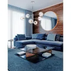 Tillverkad i Italien Järnhängelampa för inredning - Creta Viadurini