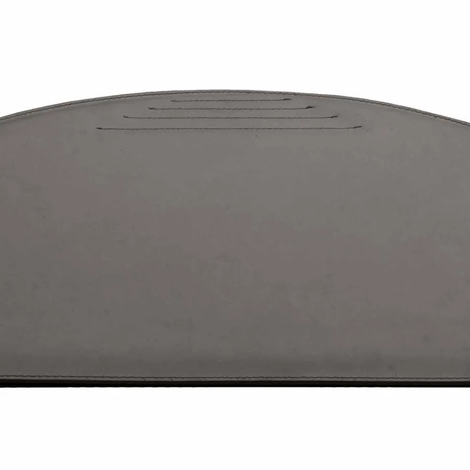 Regenererad läderbordsunderlägg med pennstoppsömmar tillverkade i Italien - Medea Viadurini