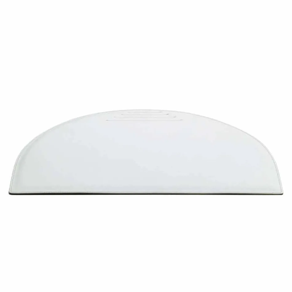 Regenererad läderbordsunderlägg med pennstoppsömmar tillverkade i Italien - Medea Viadurini