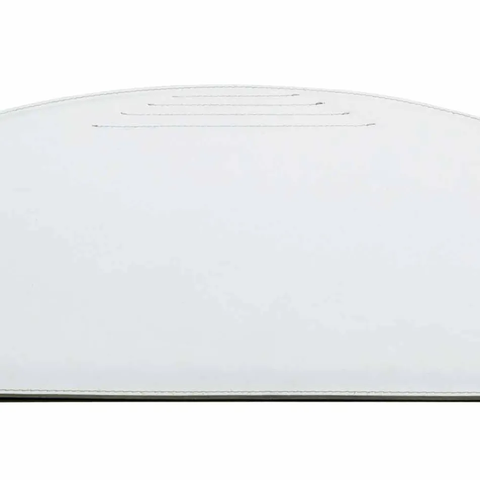 Regenererad läderbordsunderlägg med pennstoppsömmar tillverkade i Italien - Medea Viadurini