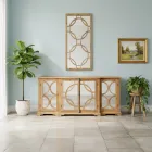 156x83 cm spegel i åldrad naturlig furu - Agosta Viadurini