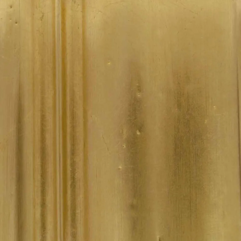 Handgjord Antonio Antonio gran trä silverguldmuren spegel Viadurini