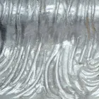 Silverväggspegel, modernt guldträ producerat i Italien Teodoro Viadurini