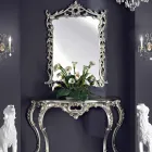 Väggspegel, träkonsol och handgjord piano i Italien Giacomo Viadurini