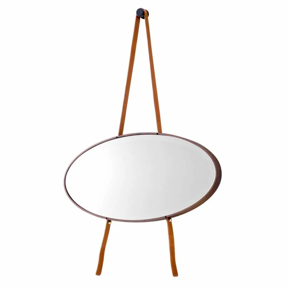 Väggmonterad spegel / golvstående massivt trä Grilli York tillverkat i Italien Viadurini