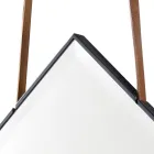 Väggmonterad spegel / golvstående massivt trä Grilli York tillverkat i Italien Viadurini